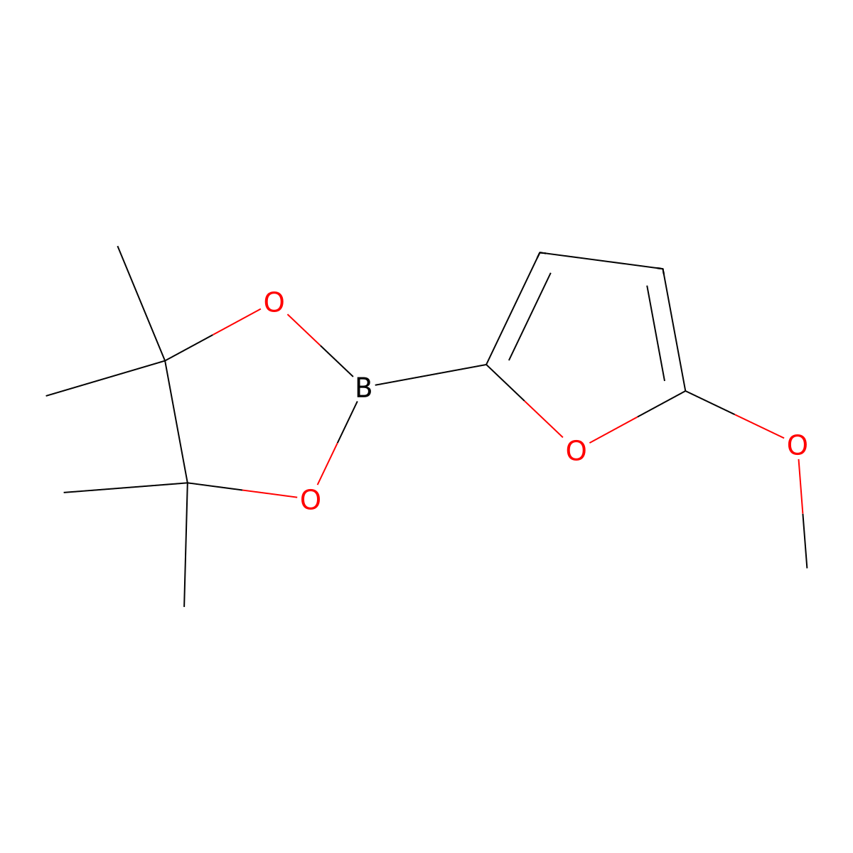 2-(5-Methoxyfuran-2-YL)-4,4,5,5-tetramethyl-1,3,2-dioxaborolane molecular structure, CAS 676501-86-3