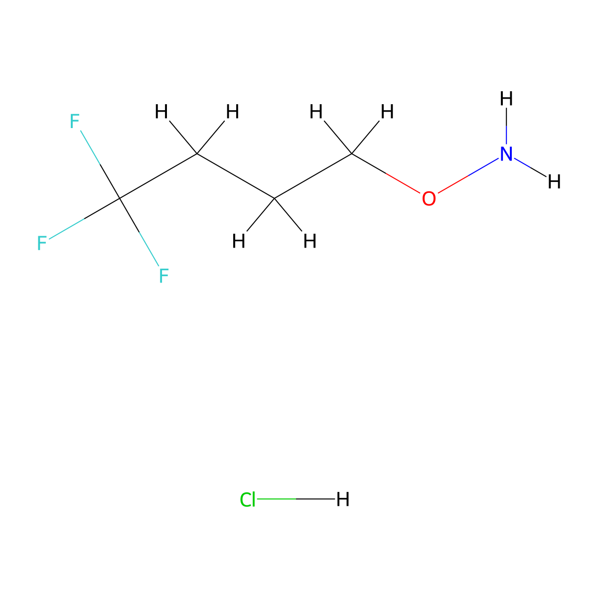 O-(4,4,4-Trifluorobutyl)hydroxylamine hydrochloride molecular structure, CAS 676525-70-5