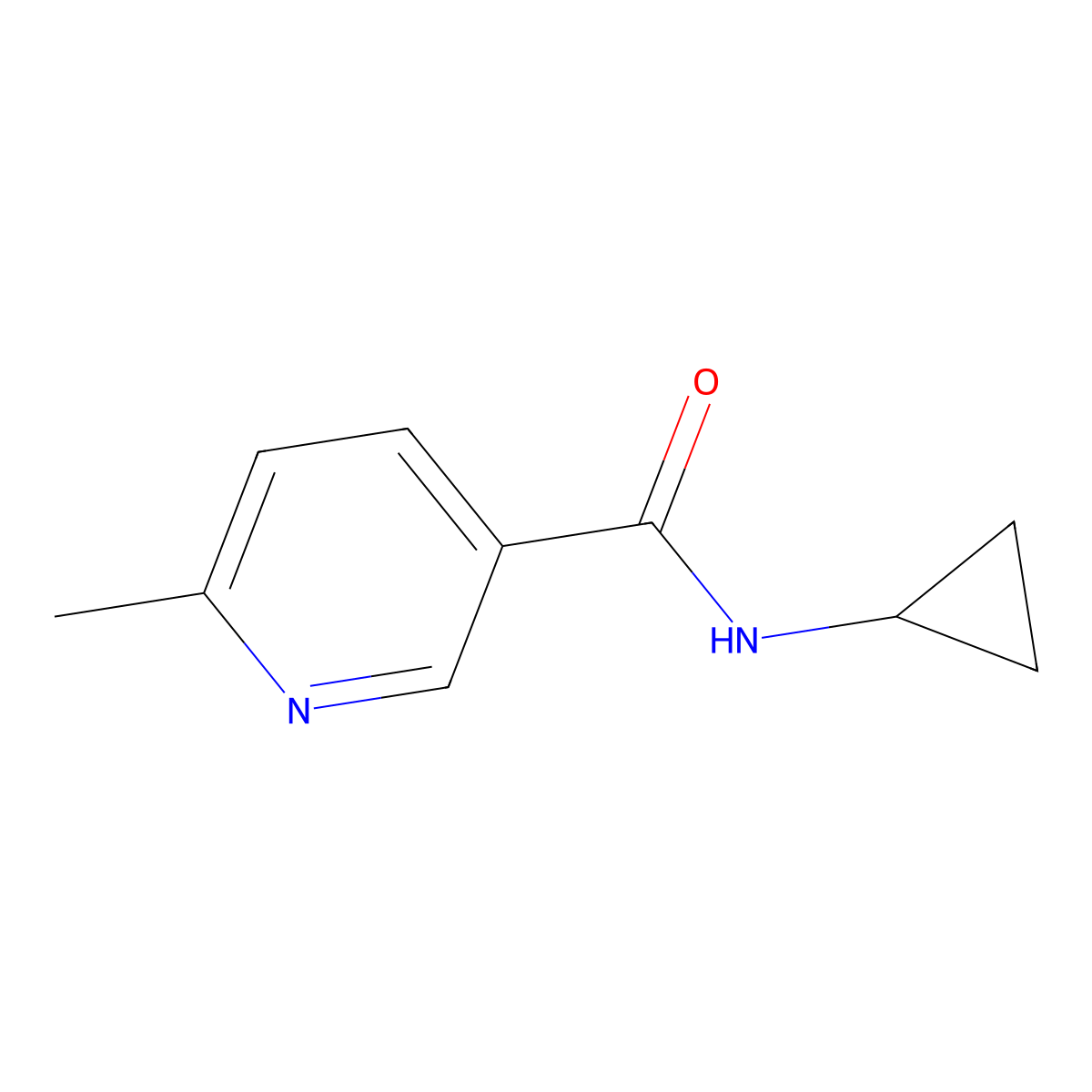 n-Cyclopropyl-6-methylnicotinamide molecular structure, CAS 676533-35-0