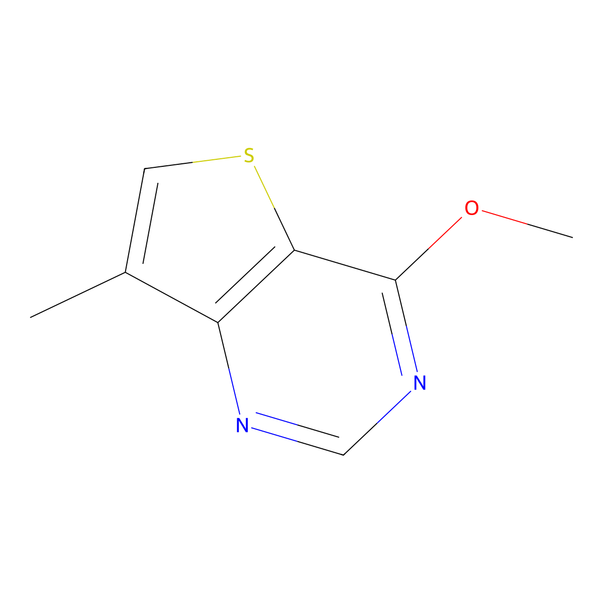 4-Methoxy-7-methylthieno[3,2-d]pyrimidine molecular structure, CAS 676549-71-6