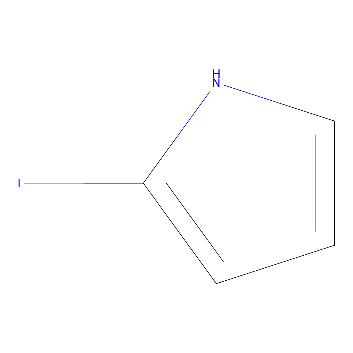 1H-Pyrrole, 2-iodo- molecular structure, CAS 67655-27-0