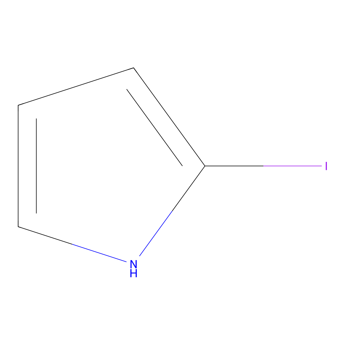 1H-Pyrrole, 2-iodo- molecular structure, CAS 67655-27-0