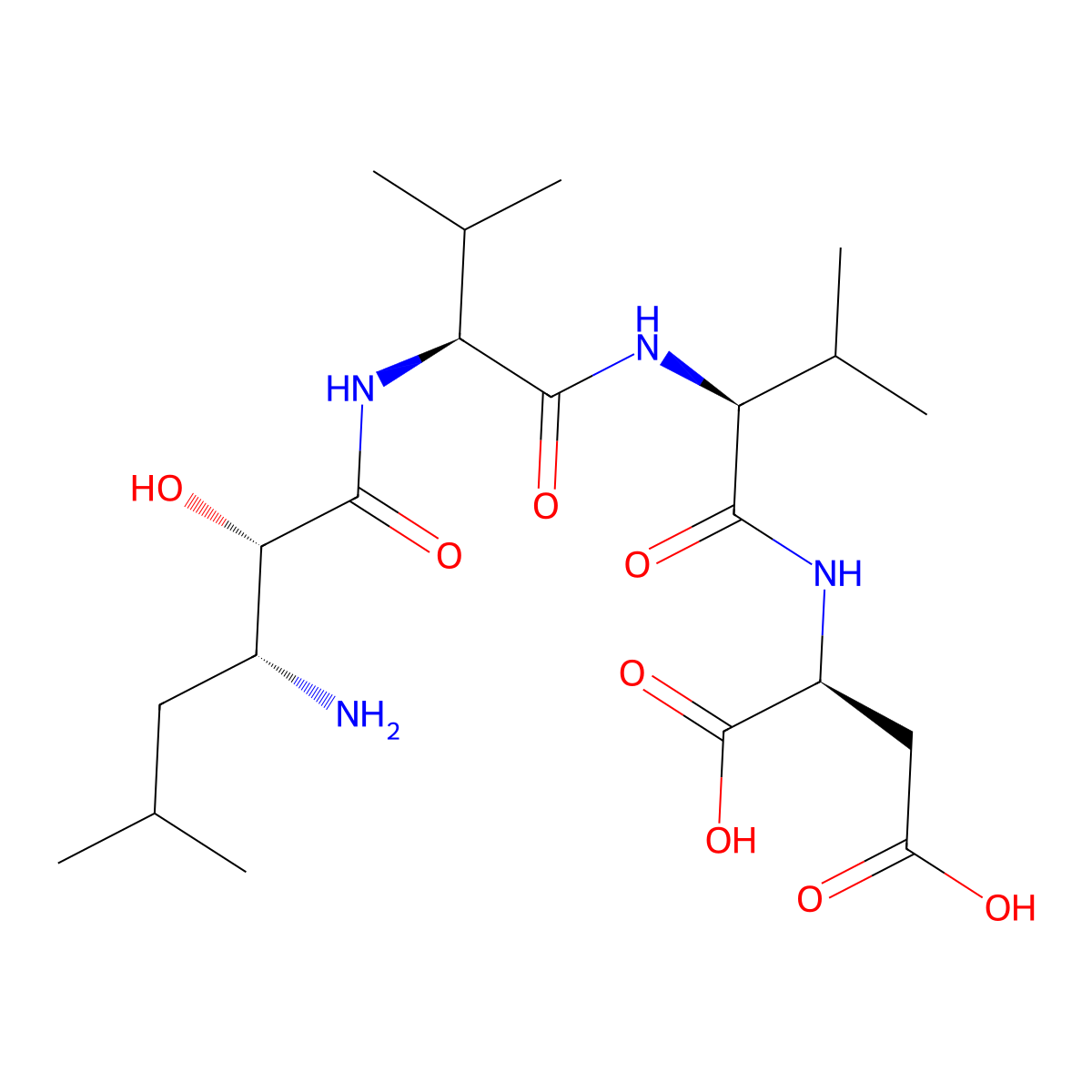 Amastatin molecular structure, CAS 67655-94-1