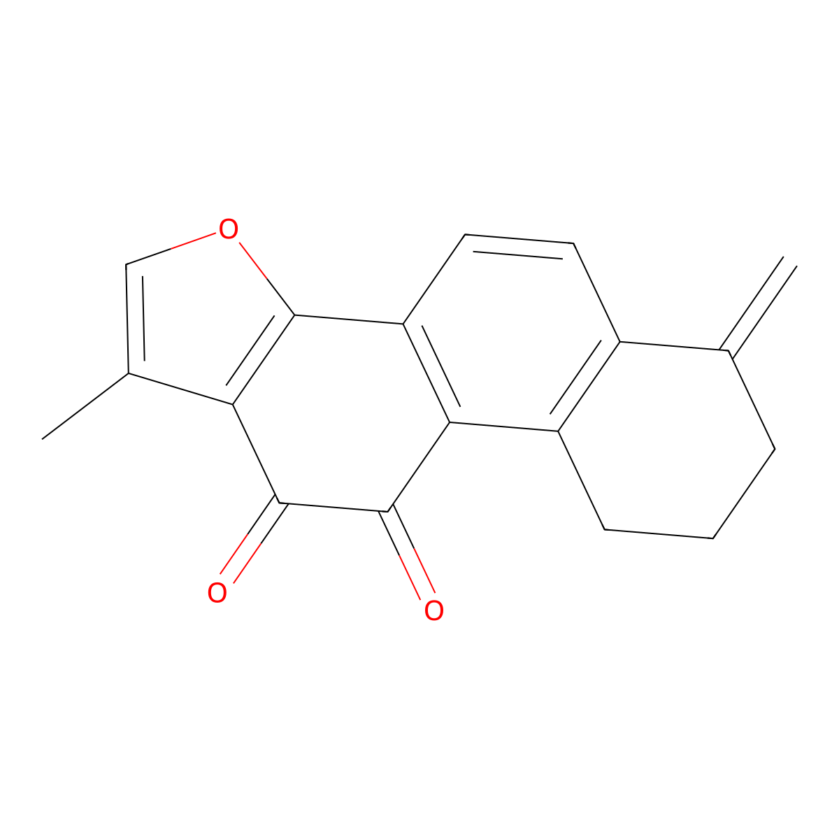 Methylenetanshinquinone molecular structure, CAS 67656-29-5