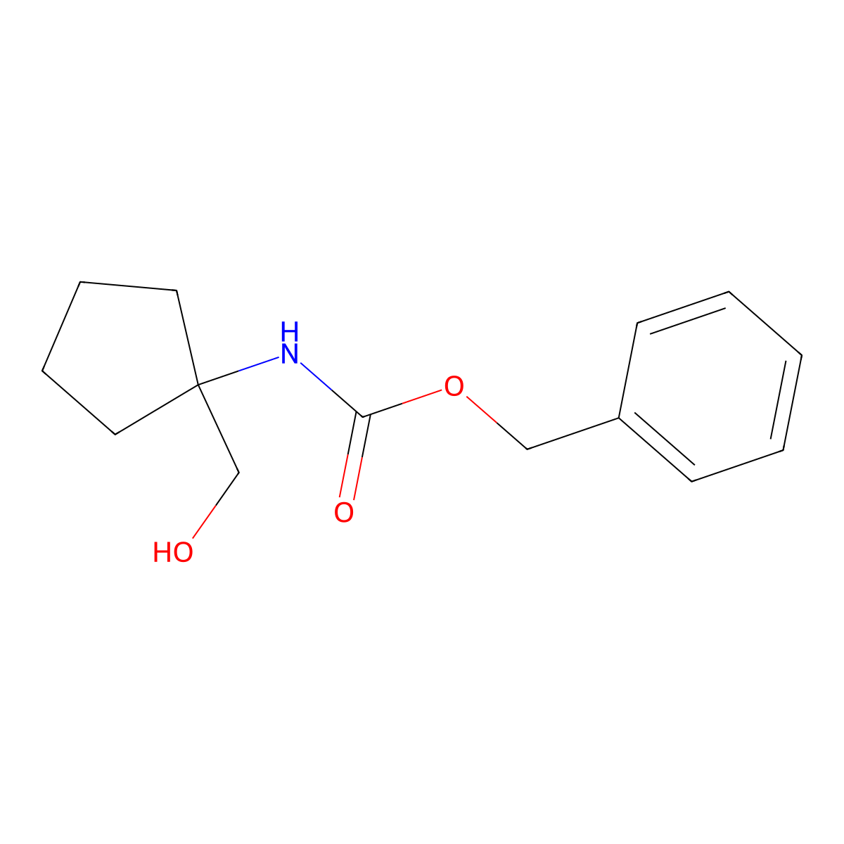 (1-hydroxymethyl-cyclopentyl)-carbamic Acid Benzyl Ester molecular structure, CAS 676560-72-8