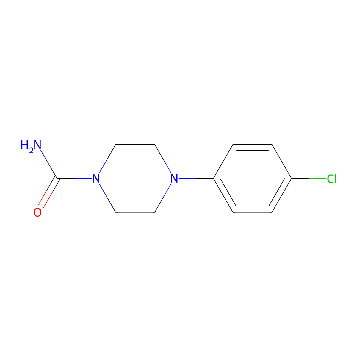 4-(4-Chlorophenyl)piperazine-1-carboxamide molecular structure, CAS 676579-72-9