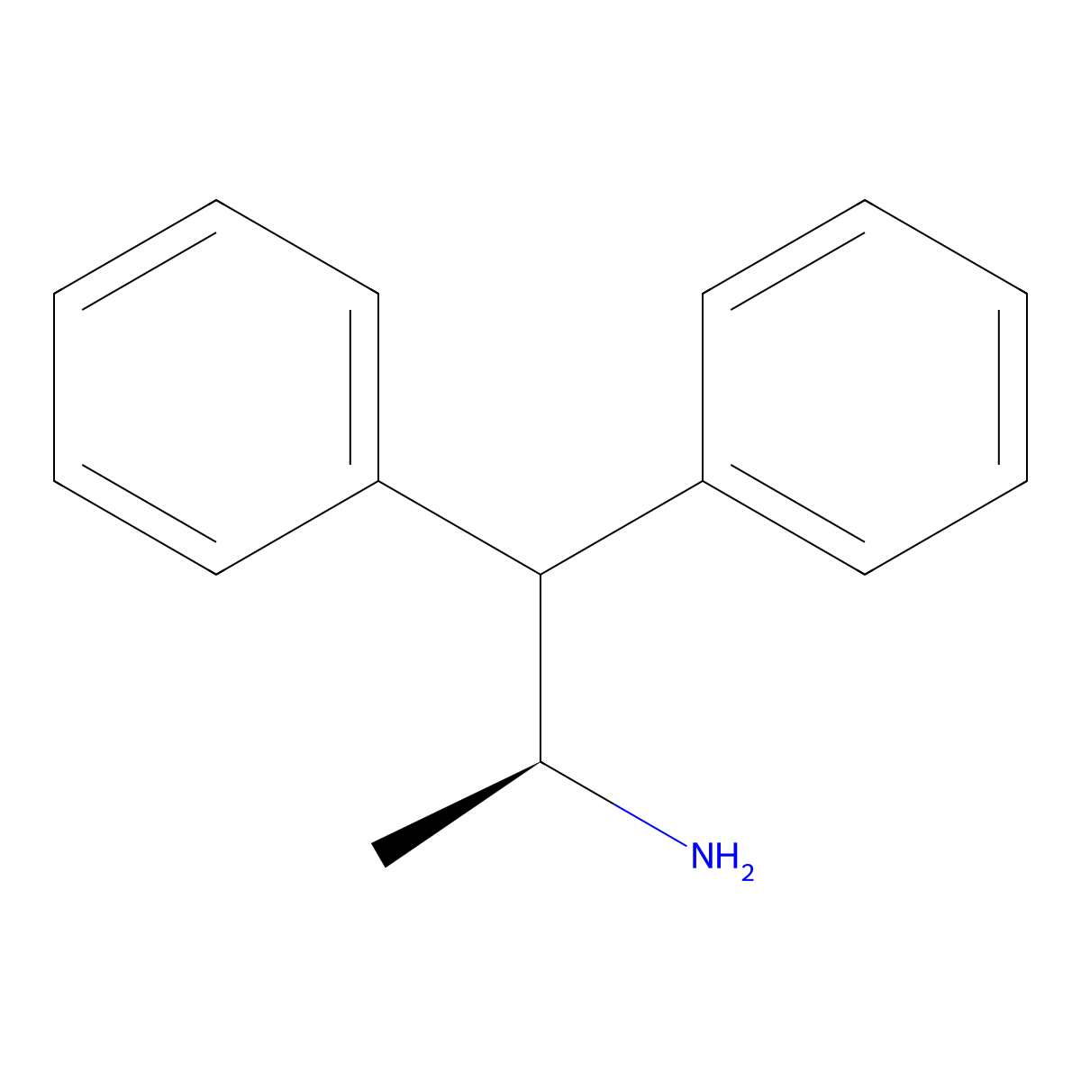 (S)-(-)-1,1-Diphenyl-2-aminopropane molecular structure, CAS 67659-37-4