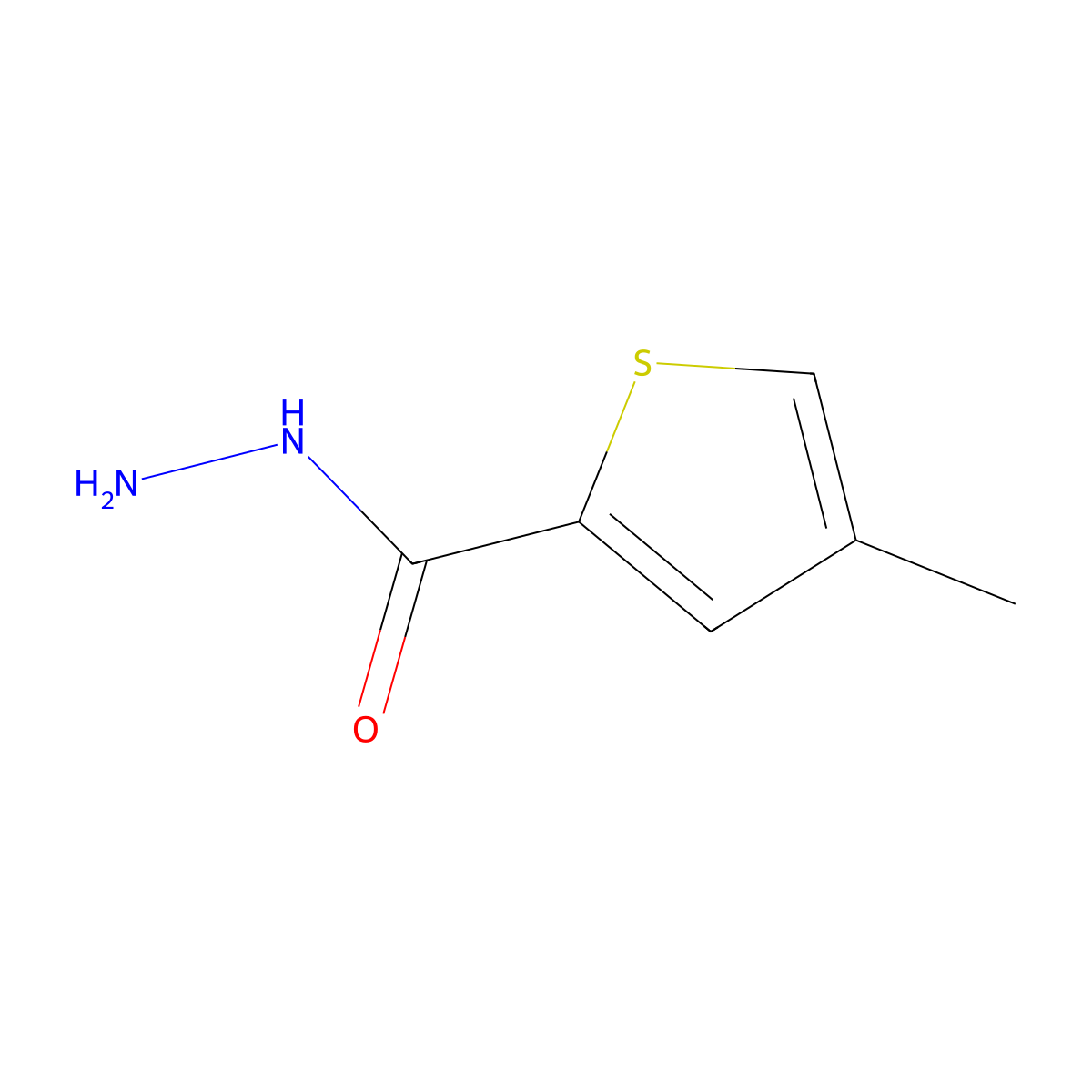 4-Methylthiophene-2-carbohydrazide molecular structure, CAS 676594-42-6
