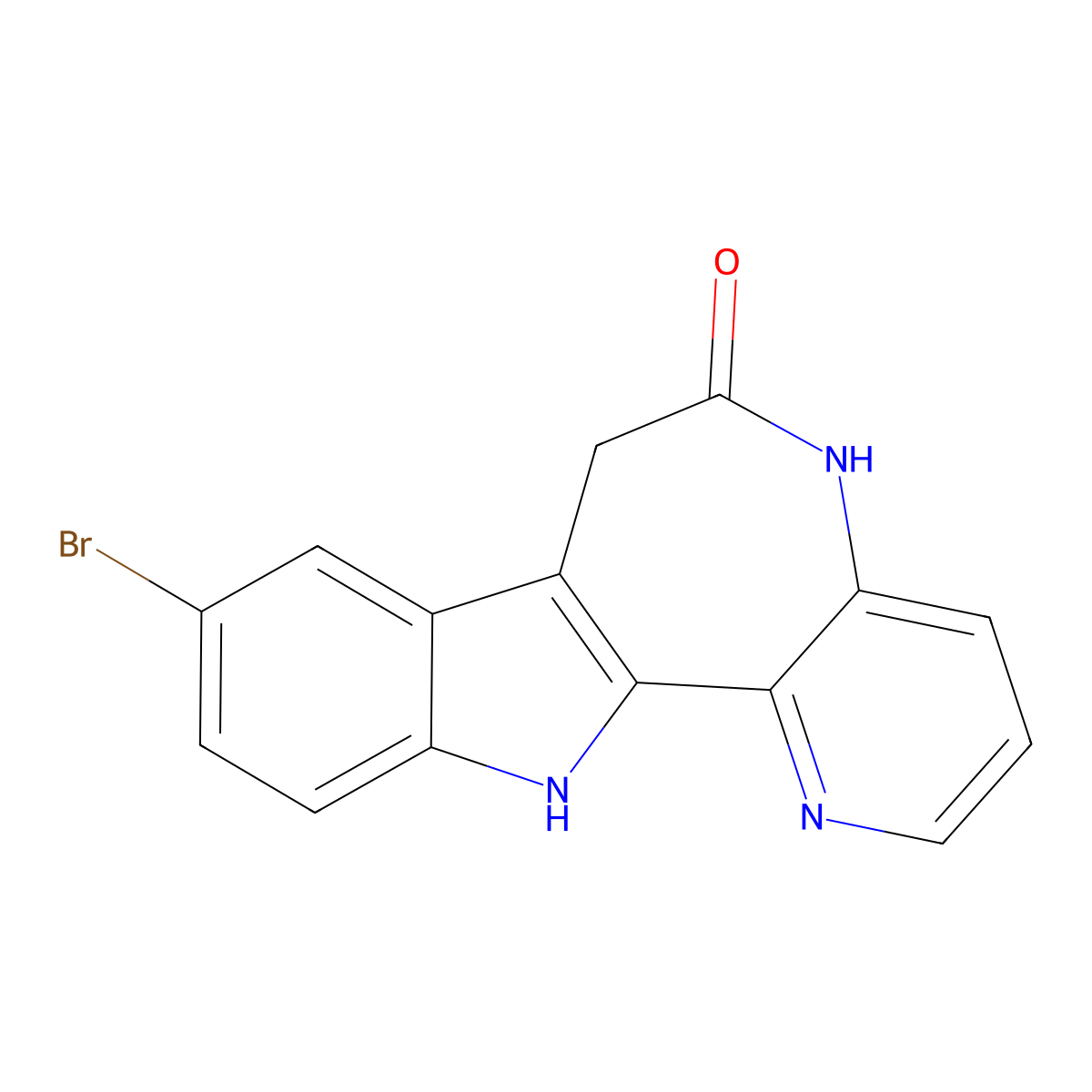 Azakenpaullone molecular structure, CAS 676596-65-9