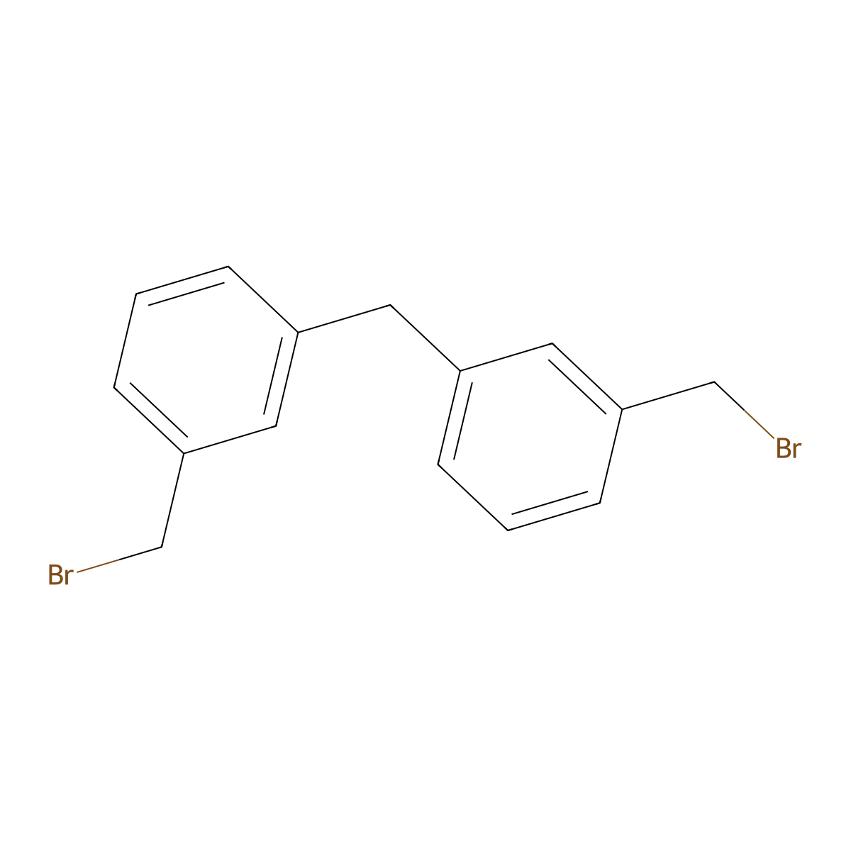 1-(Bromomethyl)-3-[3-(bromomethyl)benzyl]benzene molecular structure, CAS 67660-36-0