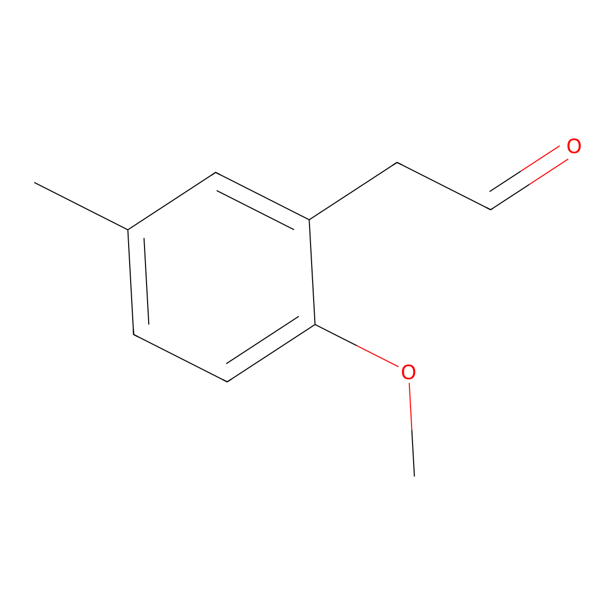 2-(2-Methoxy-5-methylphenyl)acetaldehyde molecular structure, CAS 676608-50-7