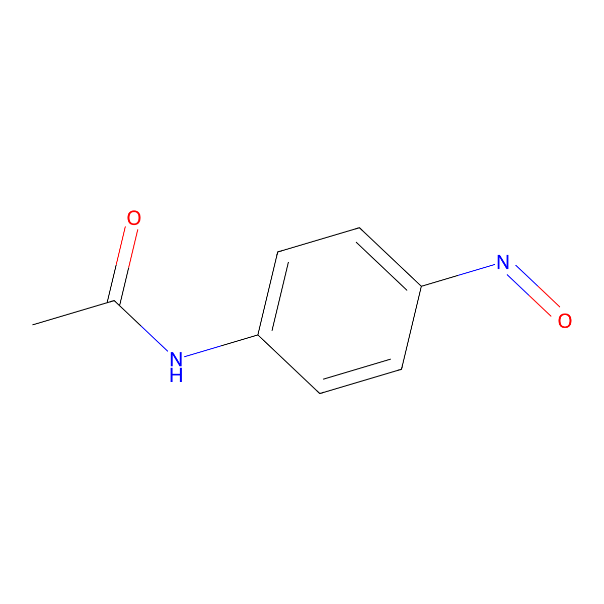 N-(4-nitrosophenyl)acetamide molecular structure, CAS 67661-55-6