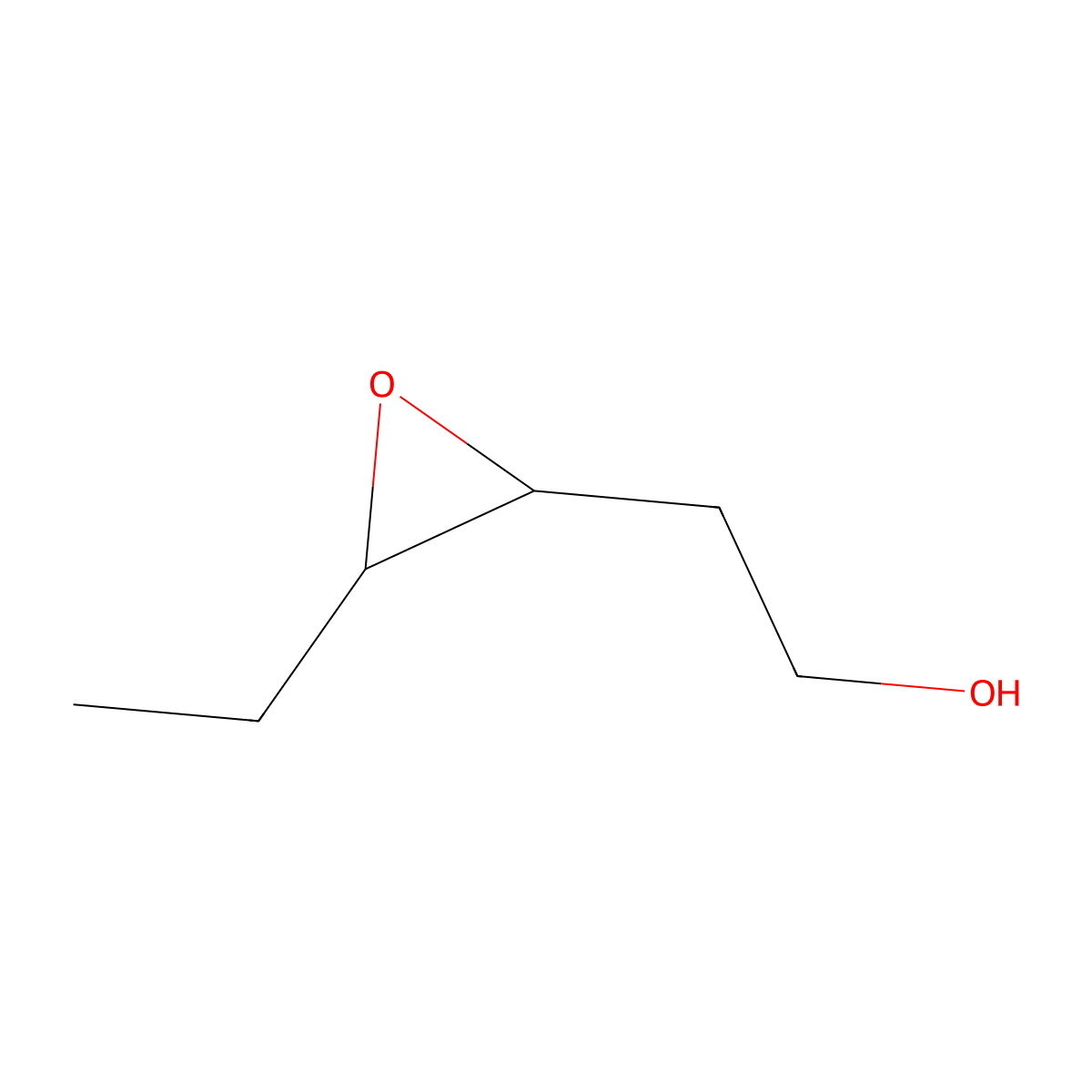2-Oxiraneethanol, 3-ethyl- molecular structure, CAS 67663-02-9