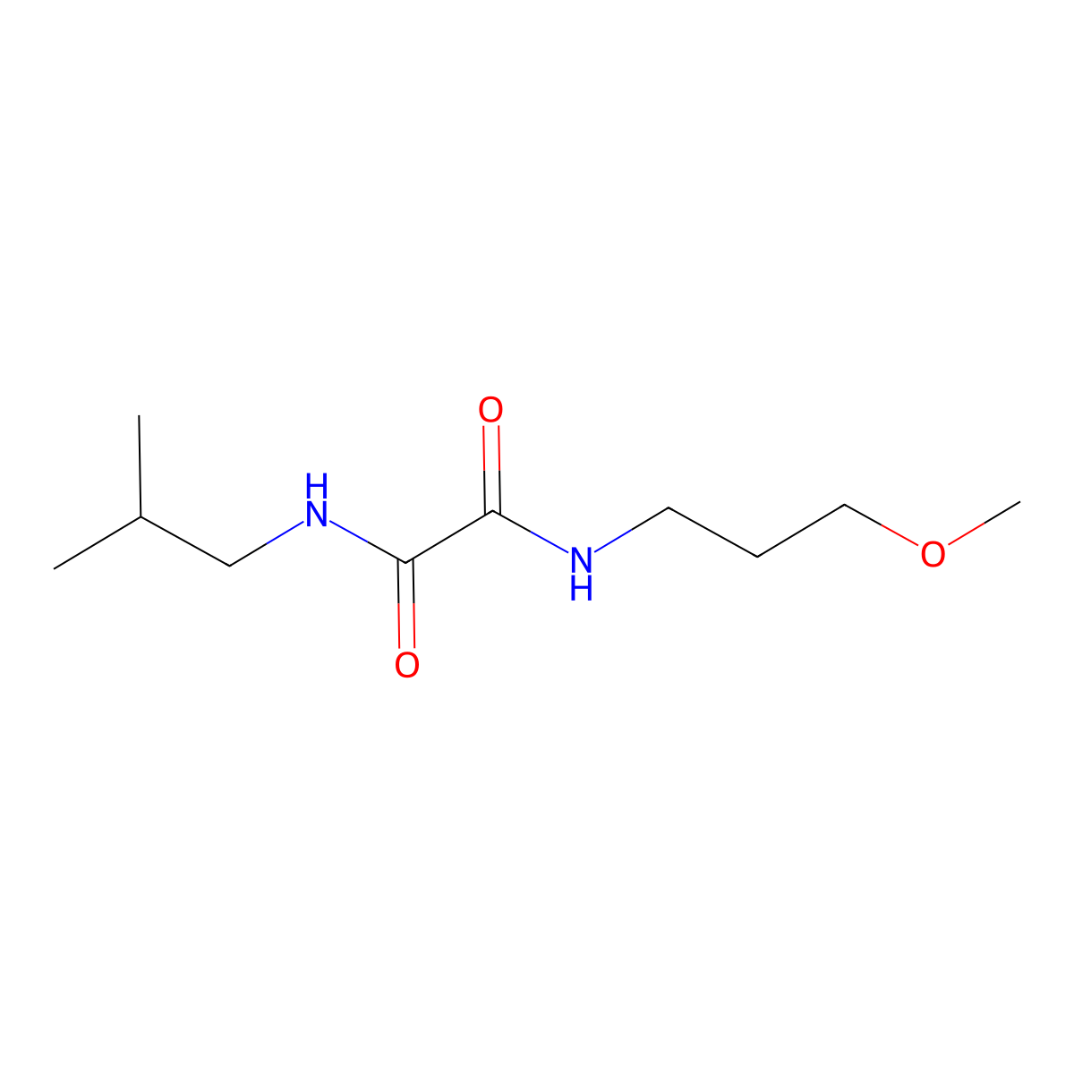 N1-isobutyl-N2-(3-methoxypropyl)oxalamide molecular structure, CAS 676639-46-6