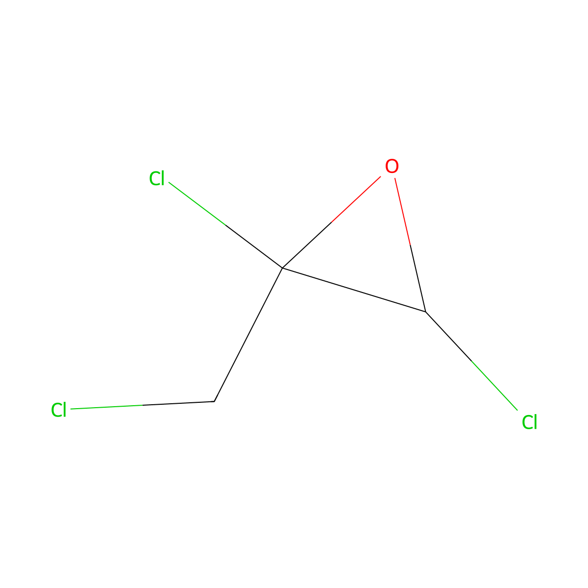 1,2,3-Trichloropropane-2,3-oxide molecular structure, CAS 67664-94-2