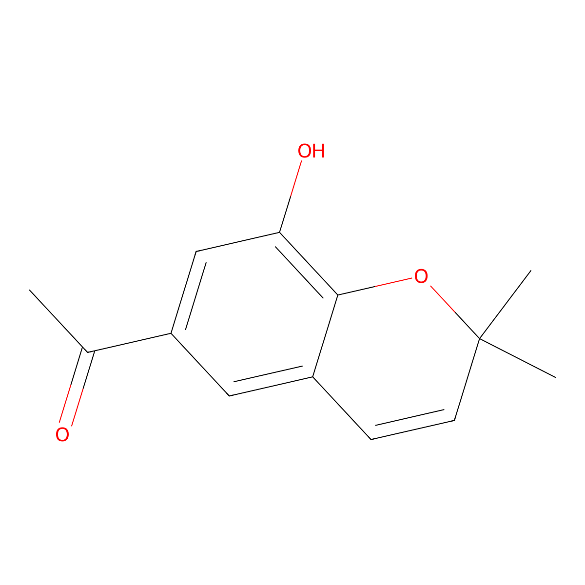 De-O-methylacetovanillochromene molecular structure, CAS 67667-62-3