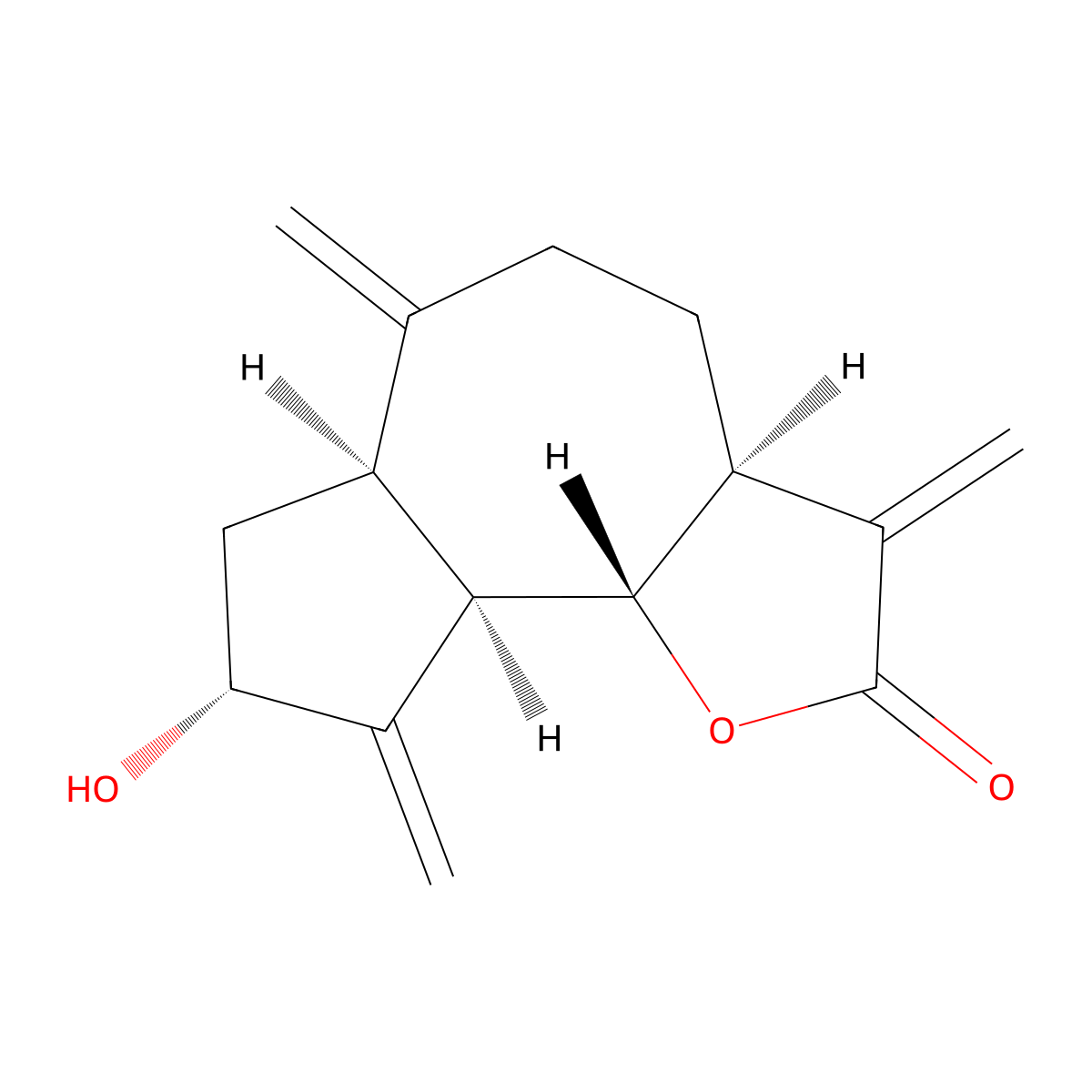 Isozaluzanin C molecular structure, CAS 67667-64-5