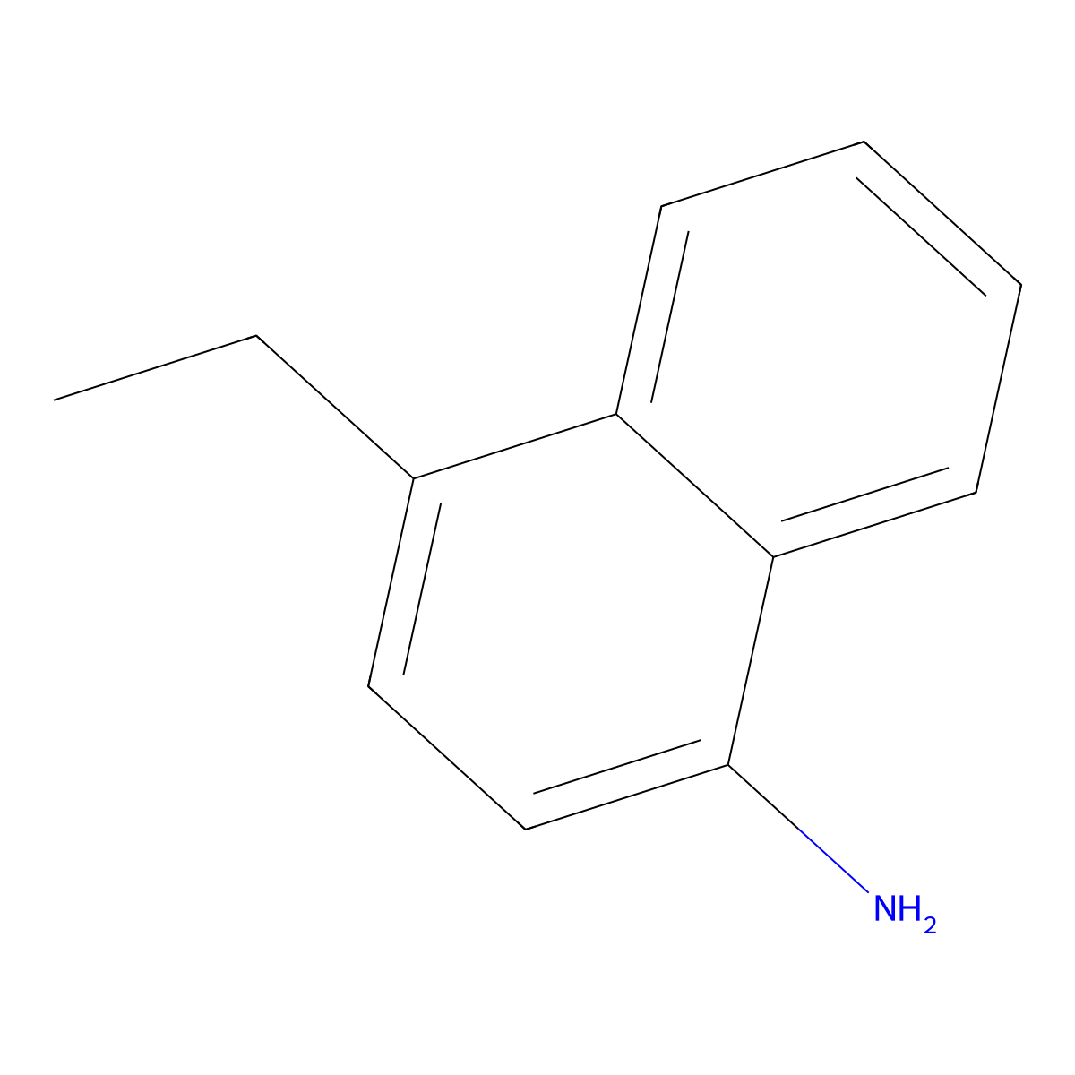 1-Naphthalenamine, 4-ethyl- molecular structure, CAS 67668-19-3