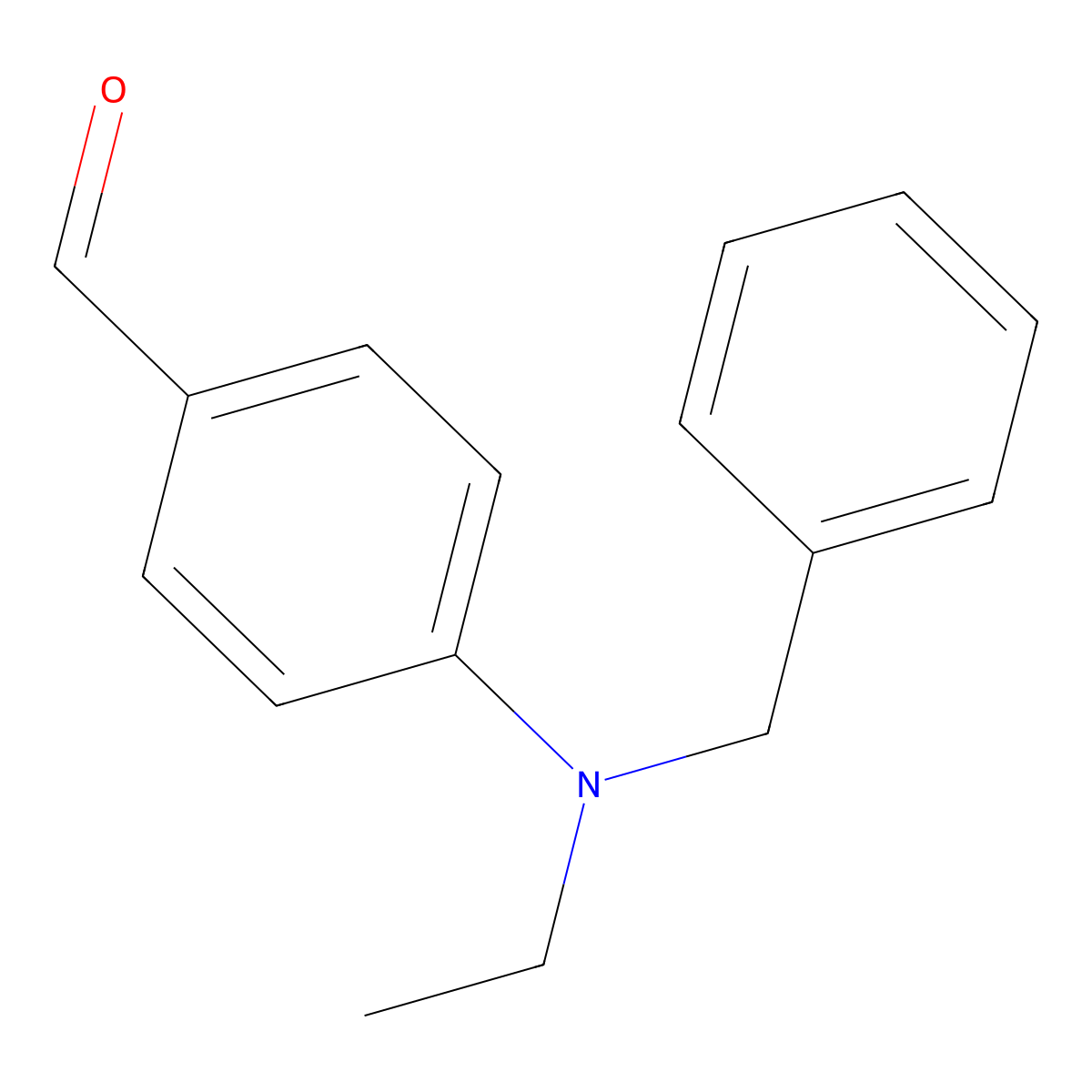4-[Ethyl(phenylmethyl)amino]benzaldehyde molecular structure, CAS 67676-47-5