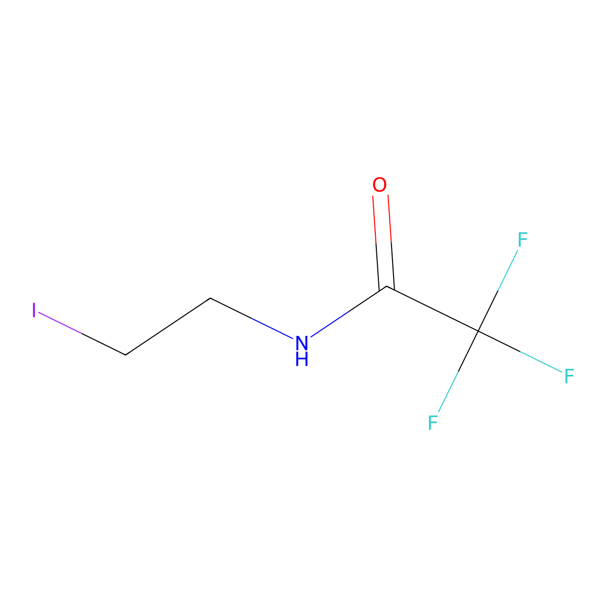 N-(2-Iodoethyl)trifluoroacetamide molecular structure, CAS 67680-56-2
