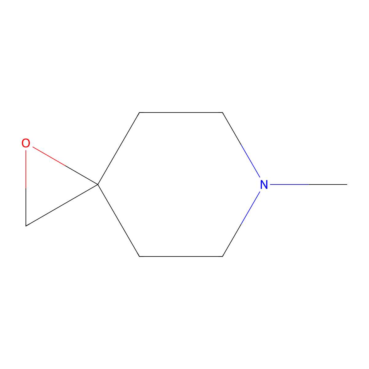 6-Methyl-1-oxa-6-azaspiro[2.5]octane molecular structure, CAS 67685-99-8