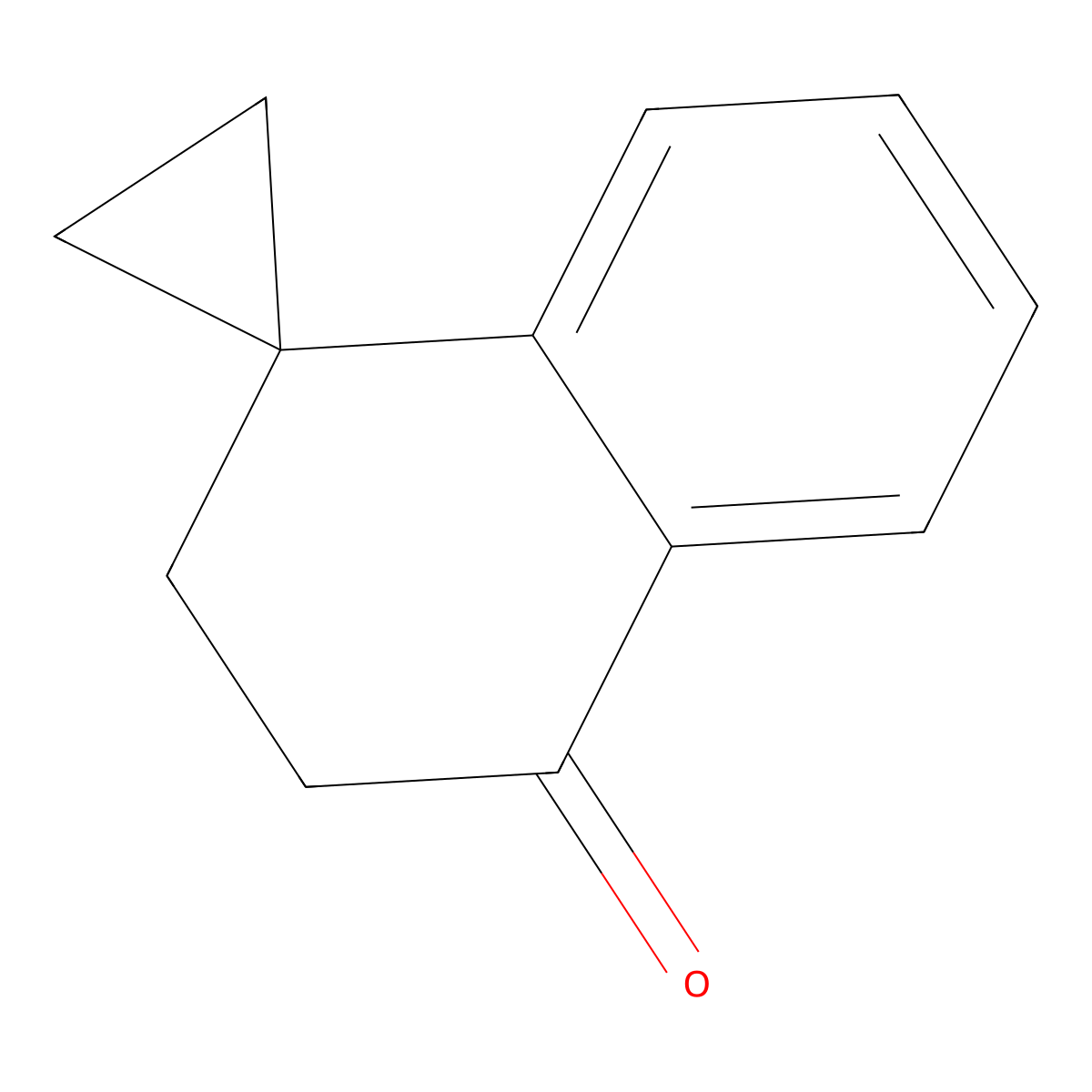 3',4'-dihydro-2'H-spiro[cyclopropane-1,1'-naphthalene]-4'-one molecular structure, CAS 67688-27-1
