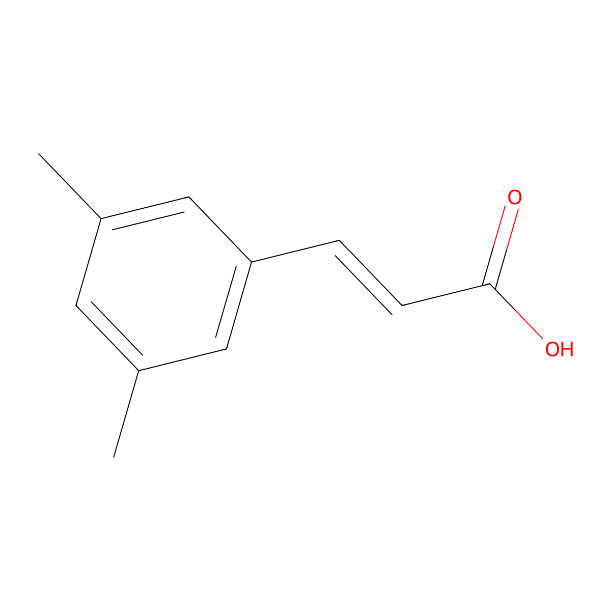 3-(3,5-Dimethylphenyl)prop-2-enoic acid molecular structure, CAS 67688-87-3
