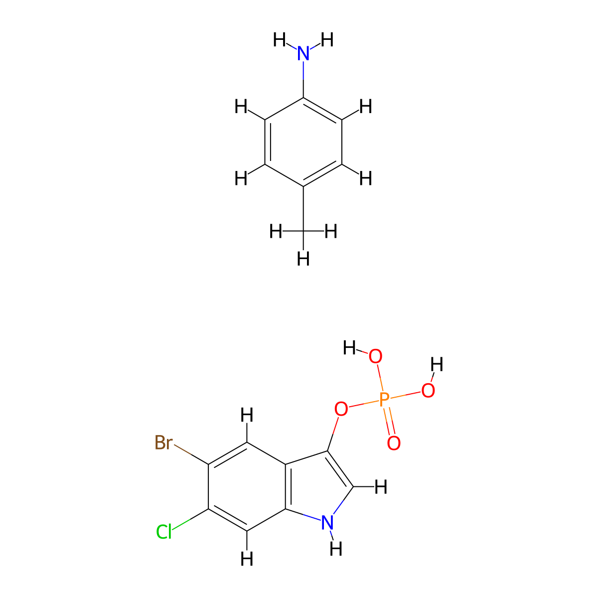 Magenta phosphate molecular structure, CAS 6769-80-8
