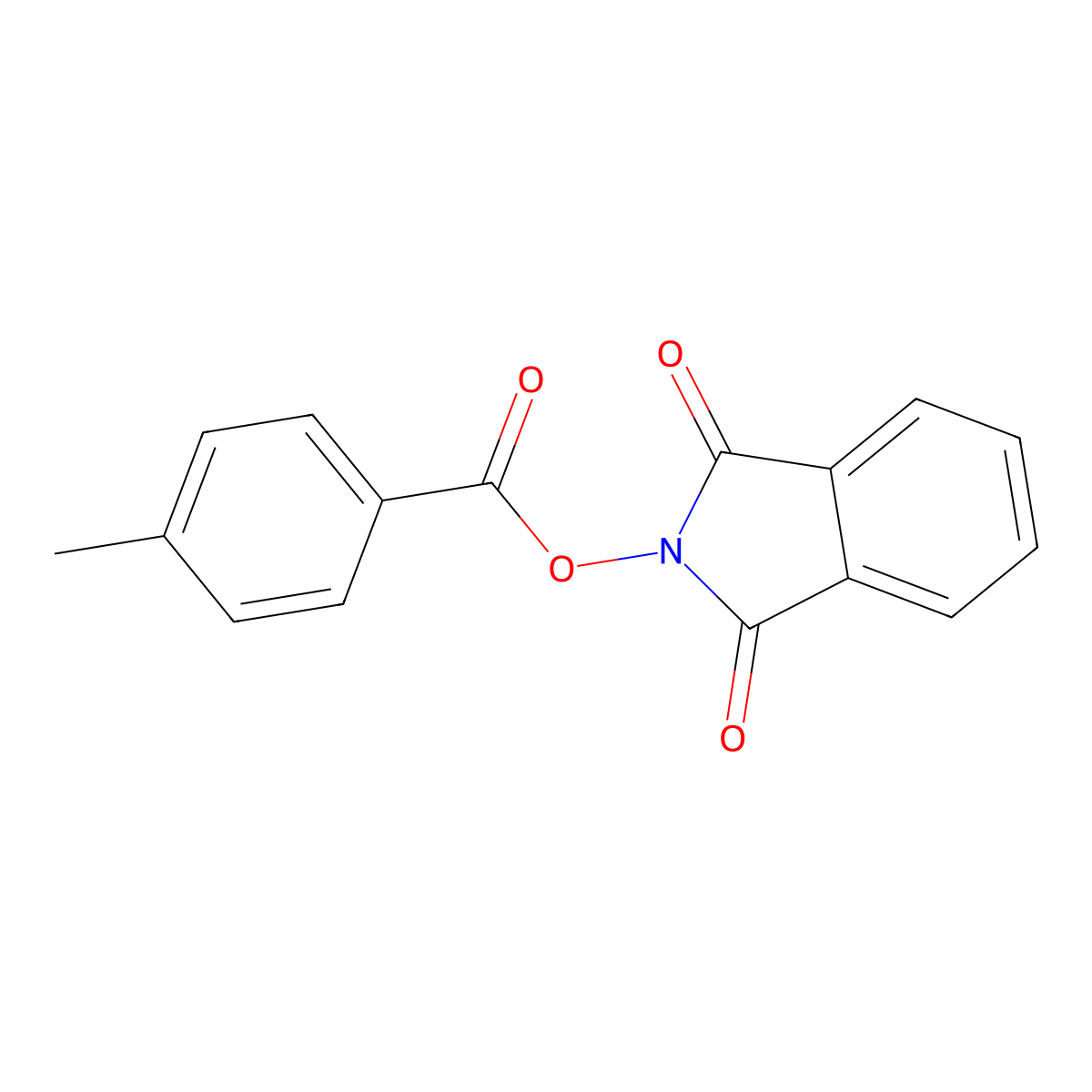 1,3-dioxo-2,3-dihydro-1H-isoindol-2-yl 4-methylbenzoate molecular structure, CAS 67695-79-8