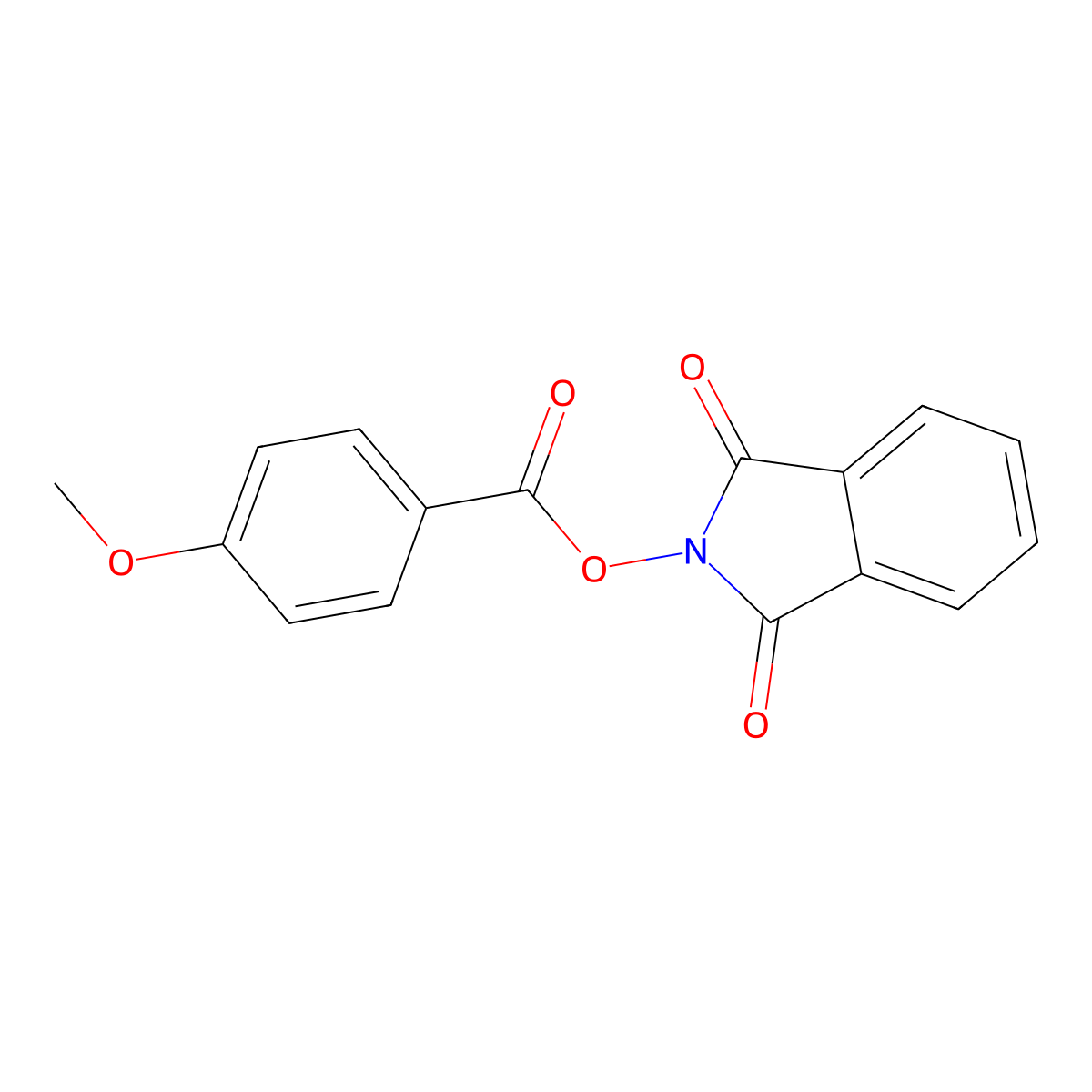 1,3-Dioxoisoindolin-2-yl 4-methoxybenzoate molecular structure, CAS 67695-80-1
