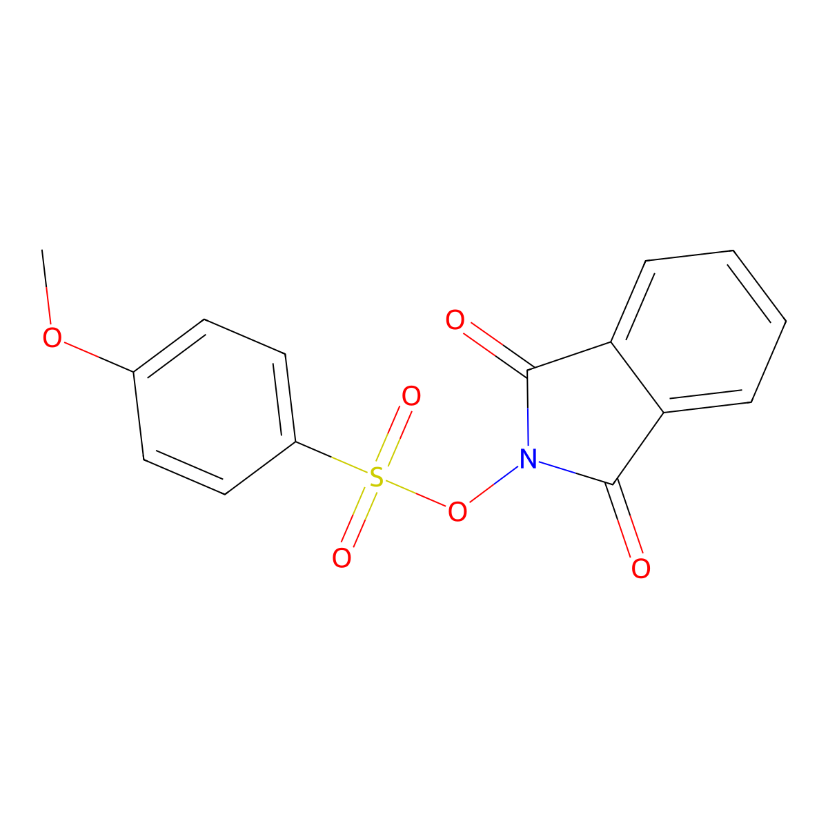 2-{[(4-methoxyphenyl)sulfonyl]oxy}-1H-isoindole-1,3(2H)-dione molecular structure, CAS 67695-82-3