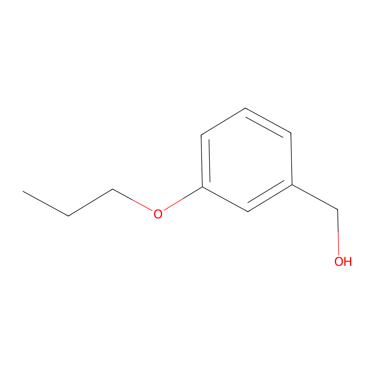 (3-Propoxyphenyl)methanol molecular structure, CAS 67698-62-8