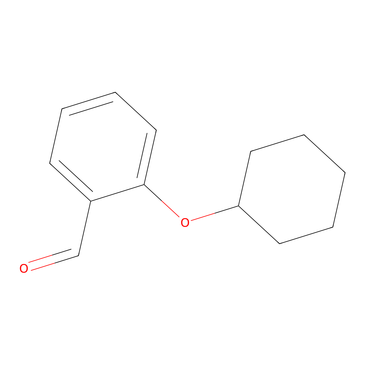 2-(Cyclohexyloxy)benzaldehyde molecular structure, CAS 67698-65-1