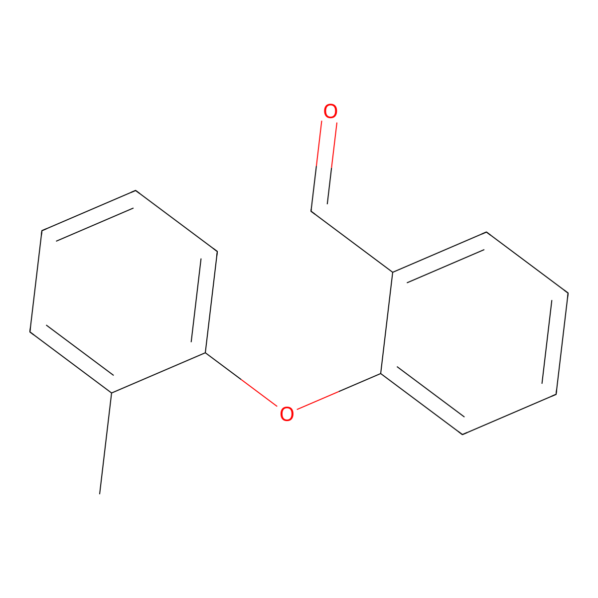Benzaldehyde, 2-(2-methylphenoxy)- molecular structure, CAS 67698-66-2