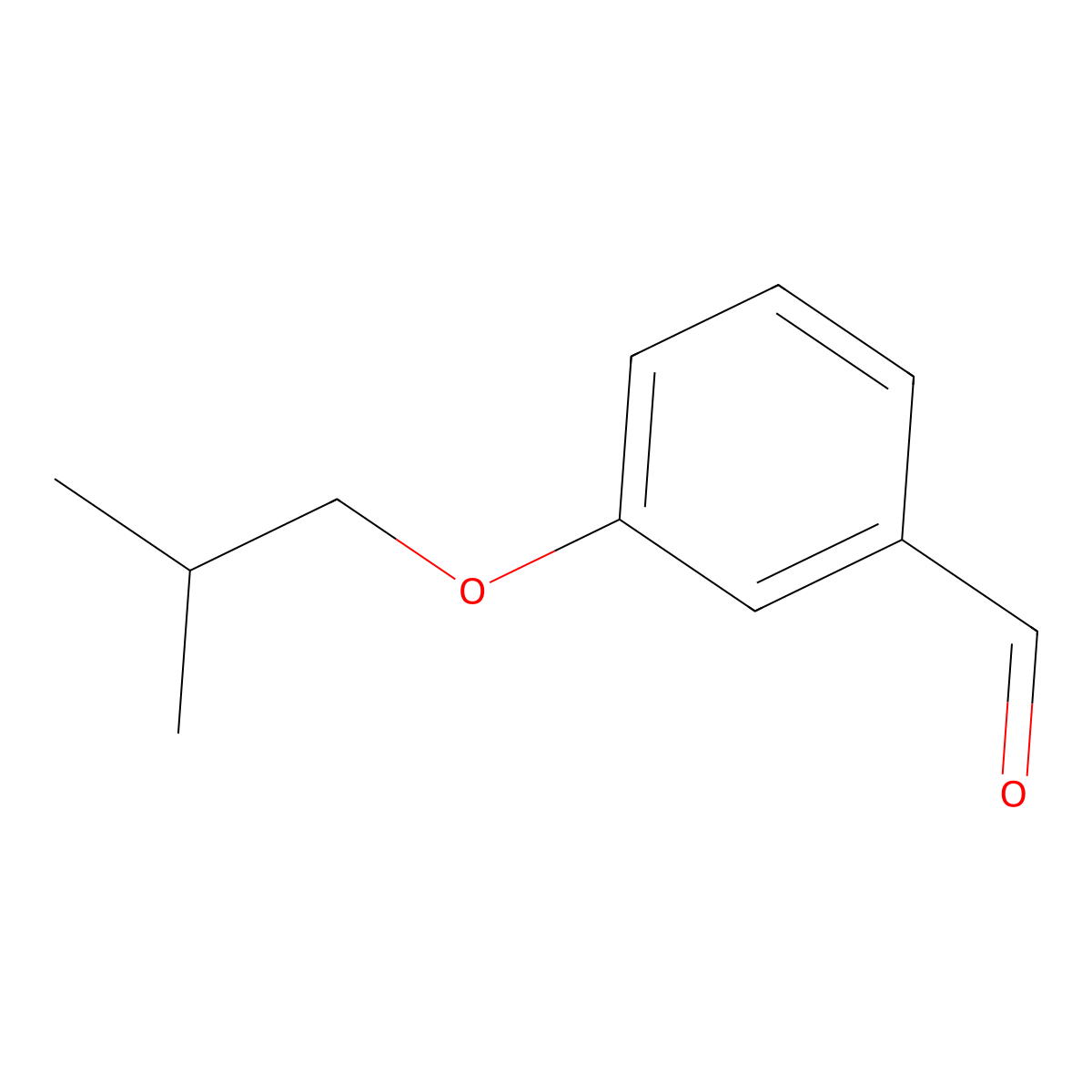 3-(2-Methylpropoxy)benzaldehyde molecular structure, CAS 67698-69-5