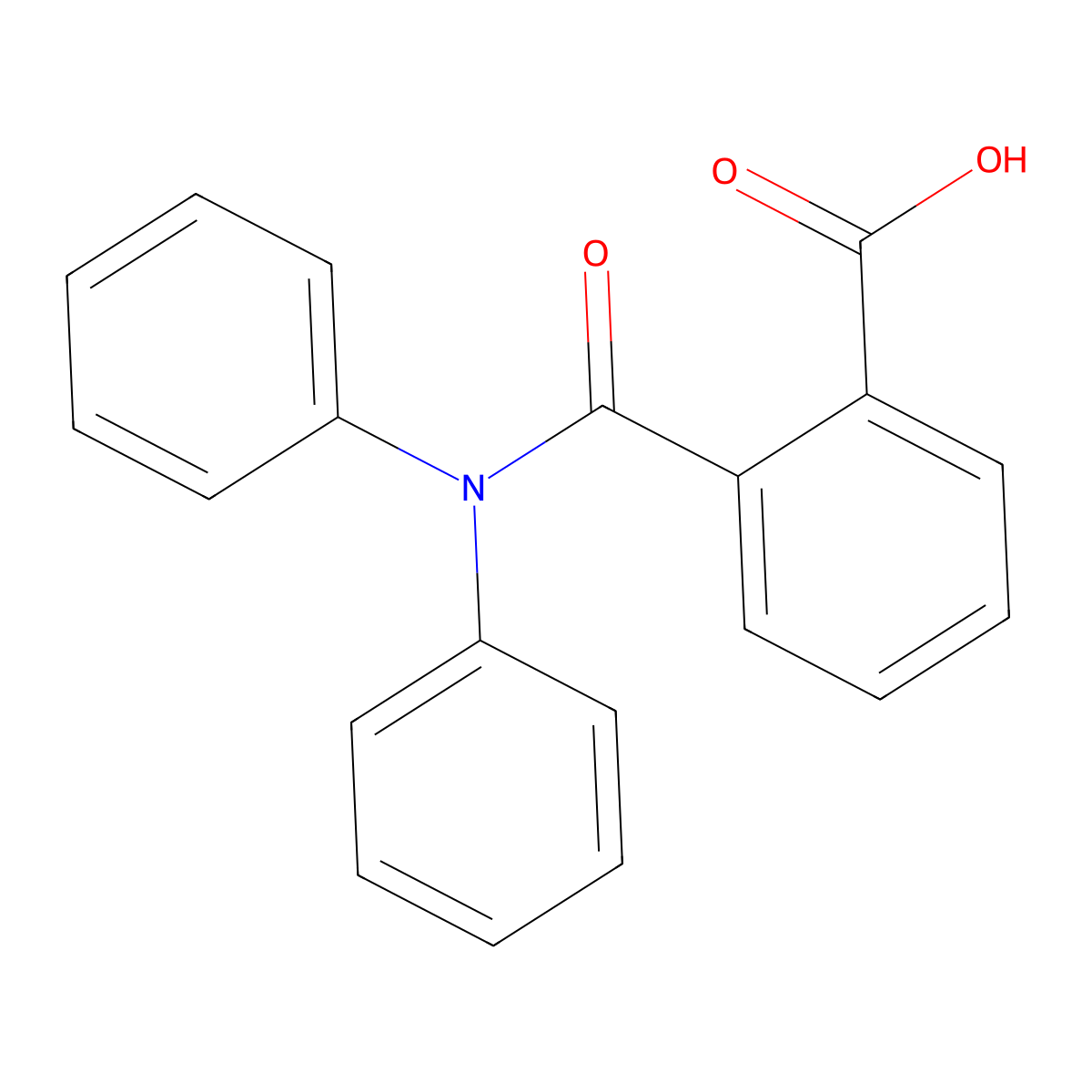 Benzoic acid, 2-[(diphenylamino)carbonyl]- molecular structure, CAS 67699-32-5