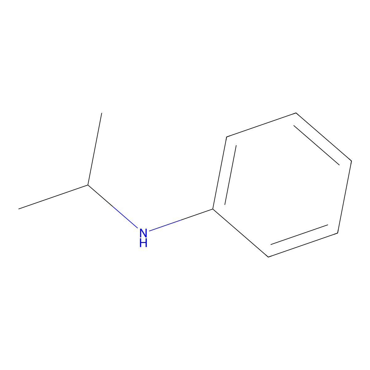 N-Isopropylaniline molecular structure, CAS 67699-91-6