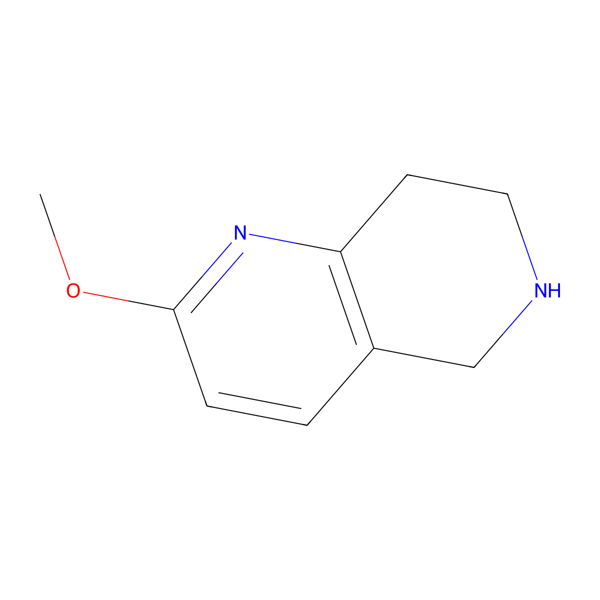 2-Methoxy-5,6,7,8-tetrahydro-1,6-naphthyridine molecular structure, CAS 676994-61-9