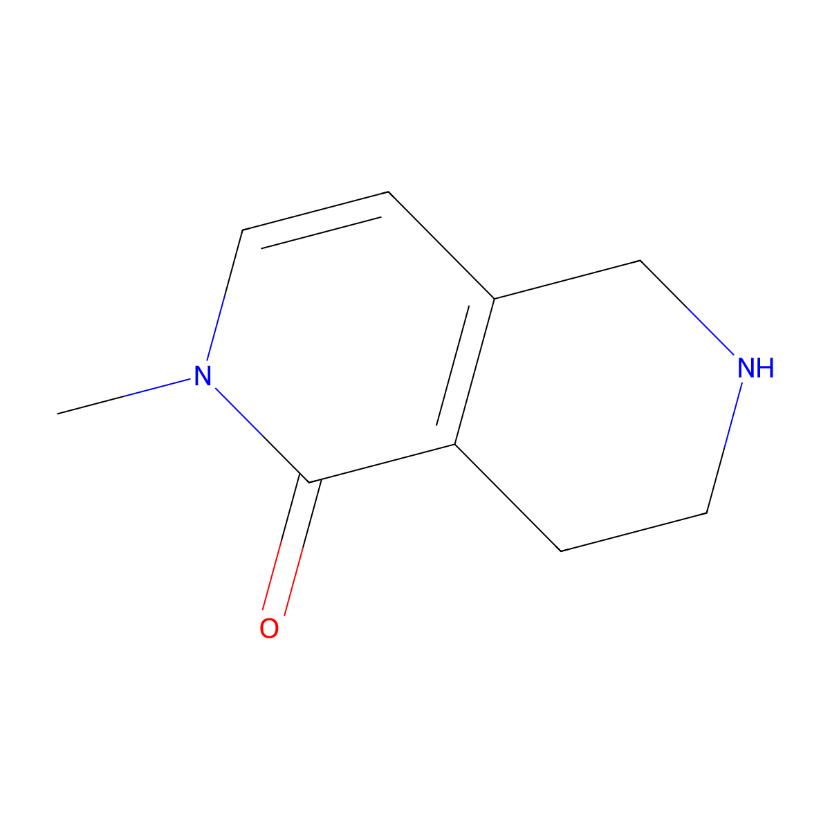 2-Methyl-5,6,7,8-tetrahydro-2,6-naphthyridin-1(2H)-one molecular structure, CAS 676994-63-1