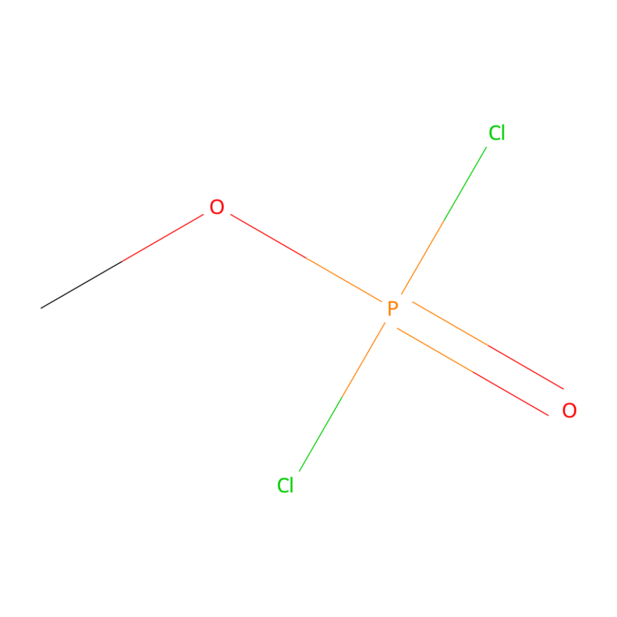 Methyl dichlorophosphate molecular structure, CAS 677-24-7