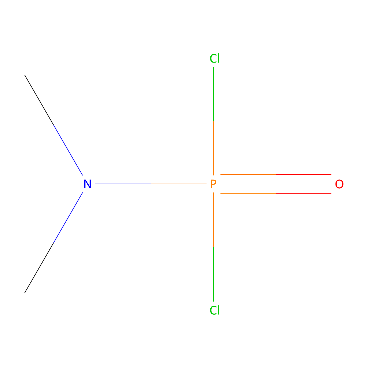 N,N-Dimethylaminophosphoryl dichloride molecular structure, CAS 677-43-0