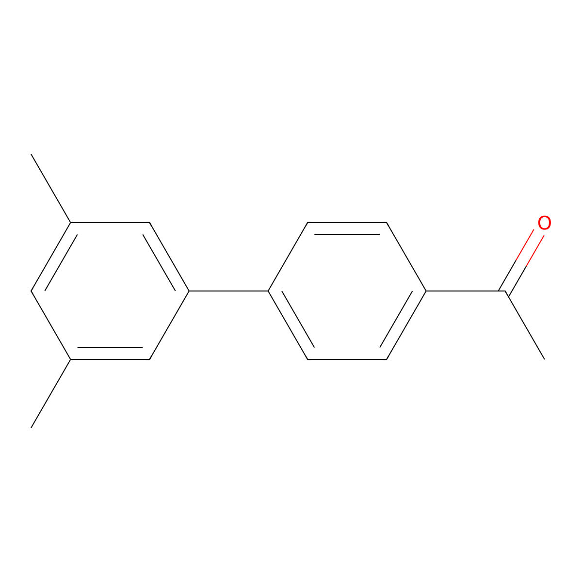 1-(3',5'-Dimethyl-[1,1'-biphenyl]-4-yl)ethanone molecular structure, CAS 677022-27-4