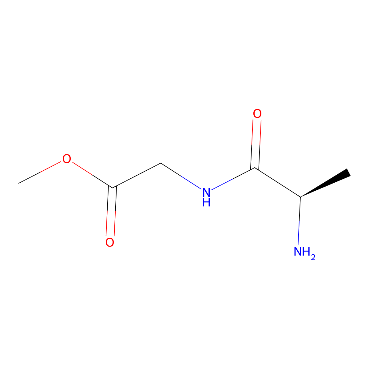 Methyl D-alanylglycinate molecular structure, CAS 67706-14-3