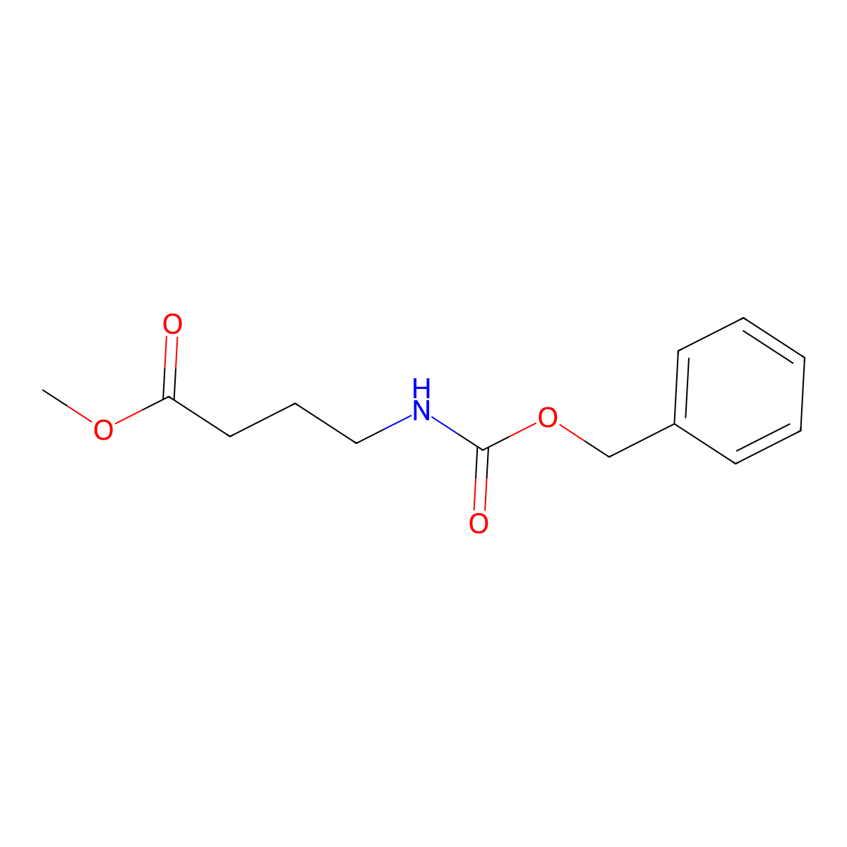 Methyl 4-(((benzyloxy)carbonyl)amino)butanoate molecular structure, CAS 67706-63-2