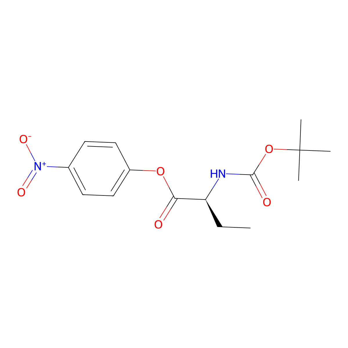 Boc-abu-onp molecular structure, CAS 67708-97-8