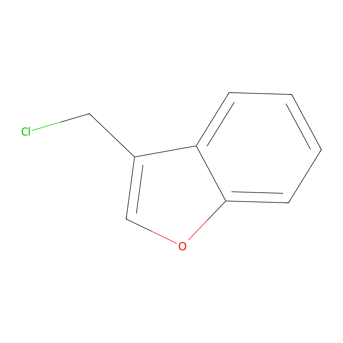 3-(Chloromethyl)-1-benzofuran molecular structure, CAS 67713-99-9