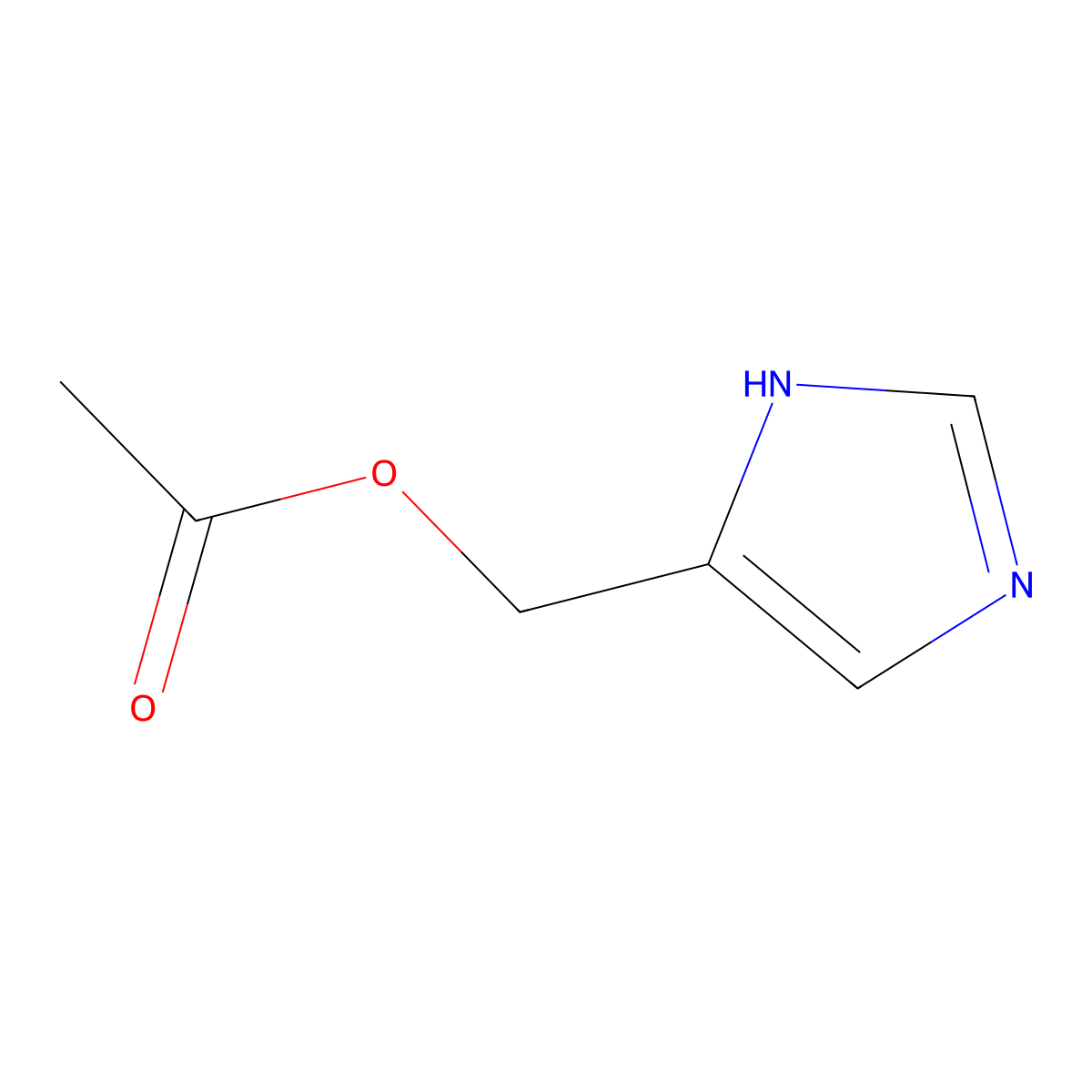 (1H-imidazol-4-yl)methyl acetate molecular structure, CAS 6772-11-8