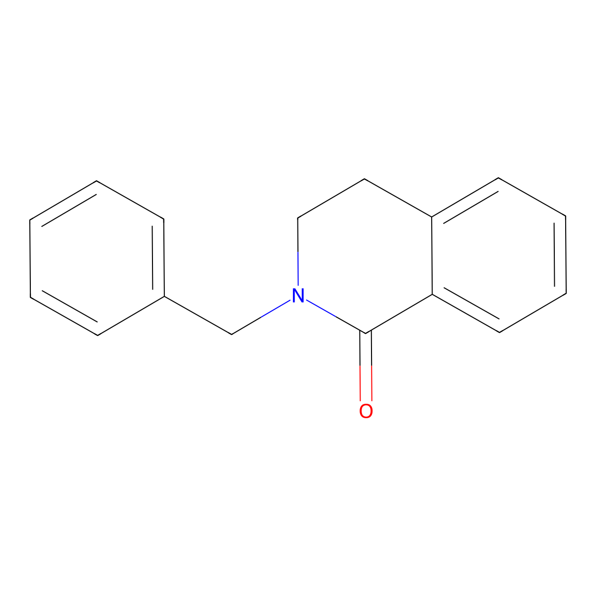 2-Benzyl-3,4-dihydroisoquinolin-1(2H)-one molecular structure, CAS 6772-61-8