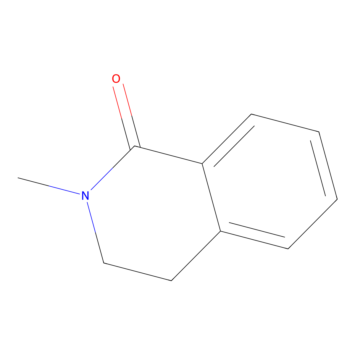 2-Methyl-1,2,3,4-tetrahydroisoquinolin-1-one molecular structure, CAS 6772-65-2