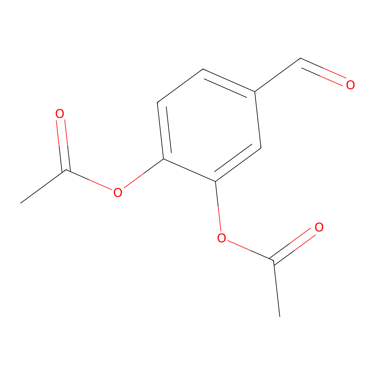 3,4-Diacetoxybenzaldehyde molecular structure, CAS 67727-64-4